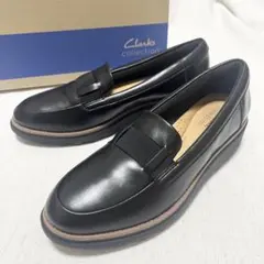 まりも様専用 クラークス ローファー ザイラトップ ブラックレザー 23