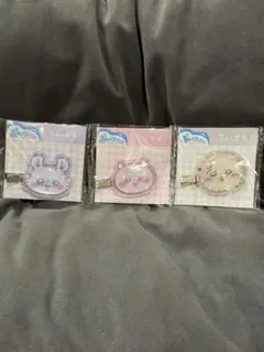 新品　ちいかわ ぷっくりったいヘアクリップ　3種セット