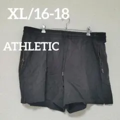 ATHLETIC ブラックショートパンツ 【XL/16-18】カジュアル