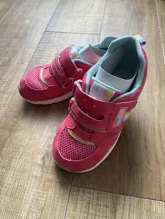 【クリーニング済】MOONSTAR(キャロット)メッシュスニーカー　19.5cm