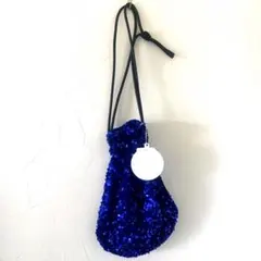 新品◯スパンコール巾着バッグ◯ショルダーバッグ