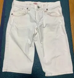 EDWIN エドウィン デニムハーフパンツ ホワイト