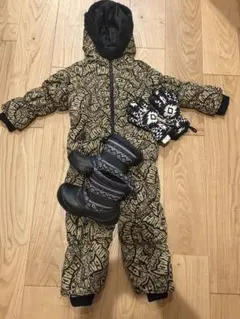 子ども用スノーボードウェアセット　100〜110 雪遊び　ブーツ19センチ