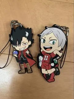 ハイキュー！！ラバーマスコット音駒セット 黒尾鉄朗 灰羽リエーフ