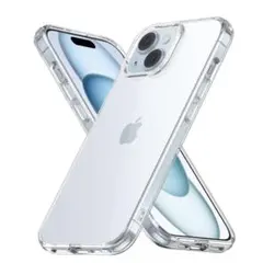 iPhone 15 ケース クリア シリコン ストラップホール付きのサムネイル