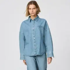 ユニクロ　デニムリラックスシャツジャケット