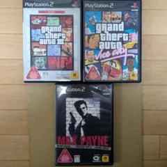PS2ゲームソフト GTA ロックスターゲームス 3作