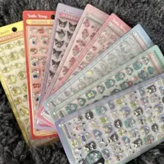 正規品 新品　サンリオ ボンボンドロップシールミニ 8種コンプ