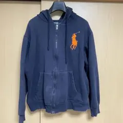 ポロ・ラルフローレン フード付きパーカー ネイビー