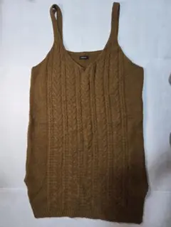 ニットキャミワンピ　M