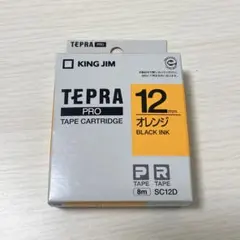 テプラテープカートリッジ　12mm オレンジ