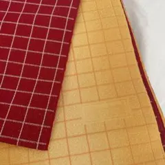 半幅帯　格子柄　両面使用のサムネイル