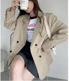 ada. ベージュ テーラードジャケット