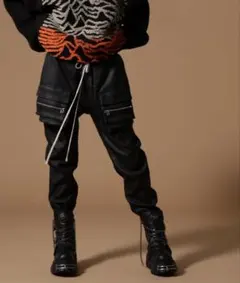 最安値 DANKE SCHONレザーパンツ ツヤ有 ブラック s