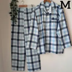 ★トップバリュ★さらっと快適パジャマ　M　新品　ブルー　定価4378円　長袖