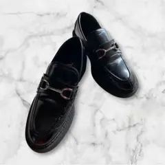 ZARA ブラック ローファー 金具付き　37（23㎝くらい）厚底　シルバー金具