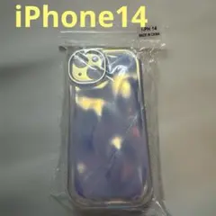 iPhone14ケース　ソフトカバーオーロラカラー