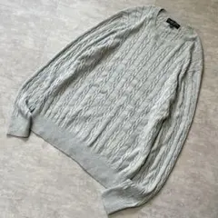 00s Brooks Brothers ケーブル コットン ニット アラン編み