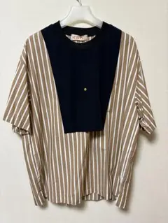 CULLNI ストライプ柄 切り替え Tシャツのサムネイル