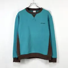 希少カラー Columbia スウェット ガゼット ターコイズブルー バイカラーのサムネイル