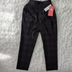 GLOBAL WORK　チェック柄　センタープレス　テーパード ウツクシルエット