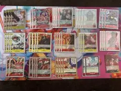 ワンピース　フラシ優勝　赤黄ベロベティ　構築済みデッキ　スリーブ付き