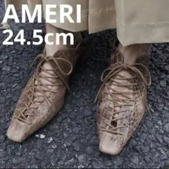 AMERI LACE UP BABOOCHE バブーシュ ブラウン 24.5cmのサムネイル