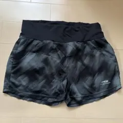 TIGORA ブラック ストライプ ショーツ M 陸上