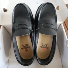 美品【haruta】キッズ ローファー 18cm EEE 黒