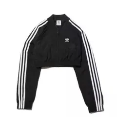 adidas クロップドジャケット 黒