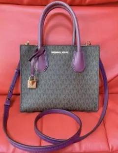 MICHAEL KORS 2wayショルダーバッグ ブラウン/パープル