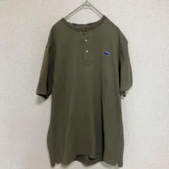 ラコステ ヘンリーネック　ポロTシャツ オリーブＬ　サイズ4