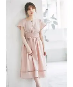 新品未開封＊トッコ　スクエアネックハシゴレースワンピース　コラボ大人可愛いお洒落