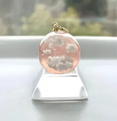 雲玉 空玉 ペンダントトップ チャーム パールピンク 桜色