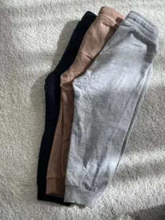 【H&M】コットンジョガーパンツ3本セット　size92（90）