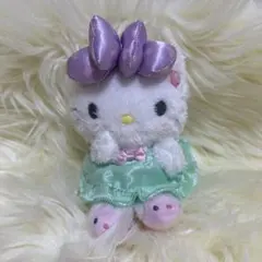 レア　サンリオ　ハローキティ　　ぬいぐるみマスコットキーホルダー　パステル