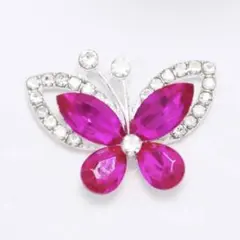 蝶型ネイルパーツ ピンク 28*21MM