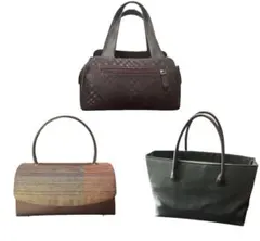 和装小物　3点セット　着物　バッグ　成人式　振袖　川島織物　印傳屋