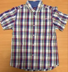 BLUE CROSS 半袖 チェック シャツ Lサイズ