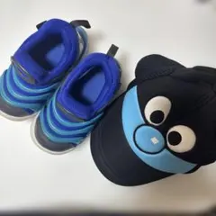 NIKE ダイナモフリー 14cm 訳あり　バイキンマンメッシュキャップセット