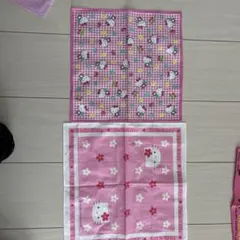 平成レトロ　ハローキティ ハンカチセット 2枚 未使用品