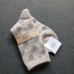 mighty soxer ウール ドット柄 ソックス