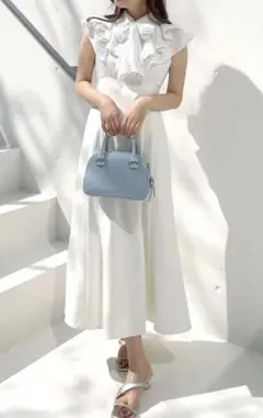 マーキュリーデュオ　3WAYラッフルドッキングワンピース