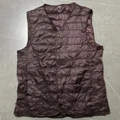 ウルトラライトダウン ベスト ダークブラウン S 袋 ユニクロ