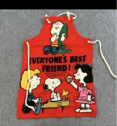 SNOOPYスヌーピー エプロン 赤