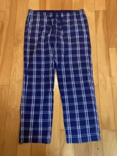 GAP ギャップ ネイビー チェック柄 イージーパンツ L