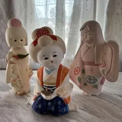四国 高知 土佐民芸品 郷土玩具 土人形 つればり人形 3人娘 - メルカリ