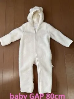 baby GAP フリースフード付きジャンプスーツ 12-18 months