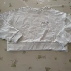 グレー刺繍ロゴスウェット Mサイズ