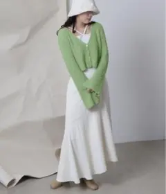 Ray Cassin　ショート丈　カーディガン グリーン